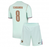 Frankrig Aurelien Tchouameni #8 Udebanetrøje Børn VM 2026 Kort ærmer (+ bukser)