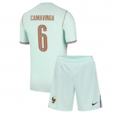 Frankrig Eduardo Camavinga #6 Udebanetrøje Børn VM 2026 Kort ærmer (+ bukser)