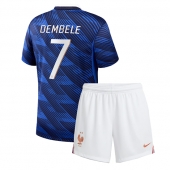 Frankrig Ousmane Dembele #7 Hjemmebanetrøje Børn VM 2026 Kort ærmer (+ bukser)