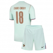 Frankrig Warren Zaire-Emery #18 Udebanetrøje Børn VM 2026 Kort ærmer (+ bukser)
