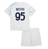 Inter Milan Alessandro Bastoni #95 Udebanetrøje Børn 2025-26 Kort ærmer (+ bukser)