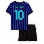 Inter Milan Lautaro Martinez #10 Hjemmebanetrøje Børn 2025-26 Kort ærmer (+ bukser)