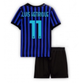 Inter Milan Luis Henrique #11 Hjemmebanetrøje Børn 2025-26 Kort ærmer (+ bukser)