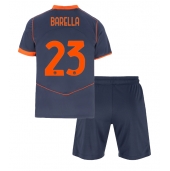 Inter Milan Nicolo Barella #23 Tredje trøje Børn 2025-26 Kort ærmer (+ bukser)