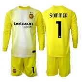 Inter Milan Yann Sommer #1 Målmand Udebanetrøje Børn 2025-26 Lange ærmer (+ bukser)