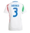 Italien Federico Dimarco #3 Udebanetrøje Dame EM 2024 Kort ærmer