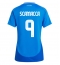 Italien Gianluca Scamacca #9 Hjemmebanetrøje Dame EM 2024 Kort ærmer