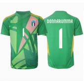 Italien Gianluigi Donnarumma #1 Målmand Udebanetrøje EM 2024 Kort ærmer