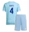 Juventus Federico Gatti #4 Udebanetrøje Børn 2025-26 Kort ærmer (+ bukser)