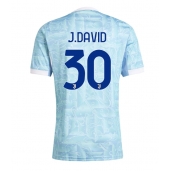 Juventus Jonathan David #30 Udebanetrøje 2025-26 Kort ærmer