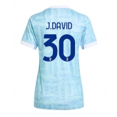 Juventus Jonathan David #30 Udebanetrøje Dame 2025-26 Kort ærmer