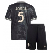 Juventus Manuel Locatelli #5 Tredje trøje Børn 2025-26 Kort ærmer (+ bukser)