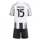 Juventus Pierre Kalulu #15 Hjemmebanetrøje Børn 2025-26 Kort ærmer (+ bukser)