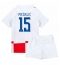 Kroatien Mario Pasalic #15 Hjemmebanetrøje Børn EM 2024 Kort ærmer (+ bukser)