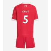 Liverpool Ibrahima Konate #5 Hjemmebanetrøje Børn 2025-26 Kort ærmer (+ bukser)