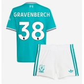 Liverpool Ryan Gravenberch #38 Tredje trøje Børn 2025-26 Kort ærmer (+ bukser)
