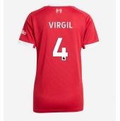 Liverpool Virgil van Dijk #4 Hjemmebanetrøje Dame 2025-26 Kort ærmer