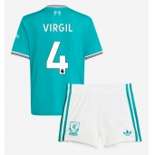 Liverpool Virgil van Dijk #4 Tredje trøje Børn 2025-26 Kort ærmer (+ bukser)