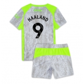 Manchester City Erling Haaland #9 Tredje trøje Børn 2025-26 Kort ærmer (+ bukser)