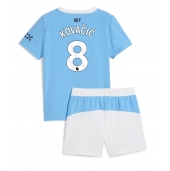 Manchester City Mateo Kovacic #8 Hjemmebanetrøje Børn 2025-26 Kort ærmer (+ bukser)