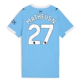 Manchester City Matheus Nunes #27 Hjemmebanetrøje Dame 2025-26 Kort ærmer