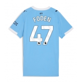 Manchester City Phil Foden #47 Hjemmebanetrøje Dame 2025-26 Kort ærmer