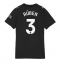Manchester City Ruben Dias #3 Udebanetrøje Dame 2025-26 Kort ærmer