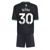 Manchester United Benjamin Sesko #30 Tredje trøje Børn 2025-26 Kort ærmer (+ bukser)