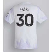 Manchester United Benjamin Sesko #30 Udebanetrøje 2025-26 Kort ærmer