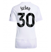 Manchester United Benjamin Sesko #30 Udebanetrøje Dame 2025-26 Kort ærmer