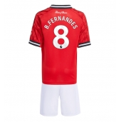 Manchester United Bruno Fernandes #8 Hjemmebanetrøje Børn 2025-26 Kort ærmer (+ bukser)