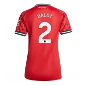 Manchester United Diogo Dalot #2 Hjemmebanetrøje Dame 2025-26 Kort ærmer