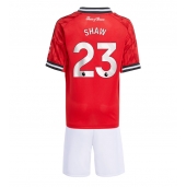 Manchester United Luke Shaw #23 Hjemmebanetrøje Børn 2025-26 Kort ærmer (+ bukser)