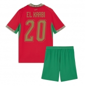 Marokko Ayoub El Kaabi #20 Hjemmebanetrøje Børn VM 2026 Kort ærmer (+ bukser)
