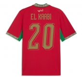 Marokko Ayoub El Kaabi #20 Hjemmebanetrøje VM 2026 Kort ærmer