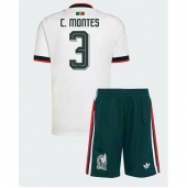 Mexico Cesar Montes #3 Udebanetrøje Børn VM 2026 Kort ærmer (+ bukser)