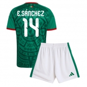 Mexico Erick Sanchez #14 Hjemmebanetrøje Børn VM 2026 Kort ærmer (+ bukser)