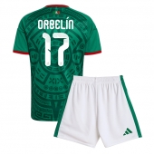 Mexico Orbelin Pineda #17 Hjemmebanetrøje Børn VM 2026 Kort ærmer (+ bukser)