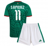 Mexico Santiago Gimenez #11 Hjemmebanetrøje Børn VM 2026 Kort ærmer (+ bukser)