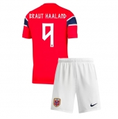 Norge Erling Haaland #9 Hjemmebanetrøje Børn VM 2026 Kort ærmer (+ bukser)