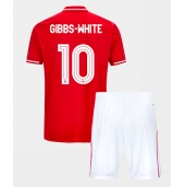 Nottingham Forest Morgan Gibbs-White #10 Hjemmebanetrøje Børn 2025-26 Kort ærmer (+ bukser)