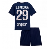 Paris Saint-Germain Bradley Barcola #29 Hjemmebanetrøje Børn 2025-26 Kort ærmer (+ bukser)