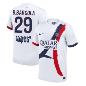 Paris Saint-Germain Bradley Barcola #29 Udebanetrøje 2025-26 Kort ærmer