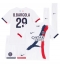 Paris Saint-Germain Bradley Barcola #29 Udebanetrøje Børn 2025-26 Kort ærmer (+ bukser)