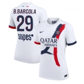 Paris Saint-Germain Bradley Barcola #29 Udebanetrøje Dame 2025-26 Kort ærmer