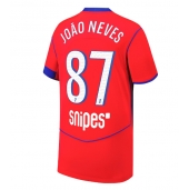Paris Saint-Germain Joao Neves #87 Tredje trøje 2025-26 Kort ærmer