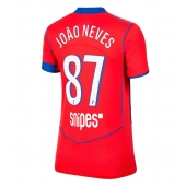 Paris Saint-Germain Joao Neves #87 Tredje trøje Dame 2025-26 Kort ærmer