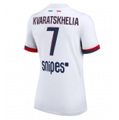 Paris Saint-Germain Khvicha Kvaratskhelia #7 Udebanetrøje Dame 2025-26 Kort ærmer
