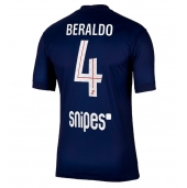 Paris Saint-Germain Lucas Beraldo #4 Hjemmebanetrøje 2025-26 Kort ærmer