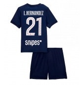 Paris Saint-Germain Lucas Hernandez #21 Hjemmebanetrøje Børn 2025-26 Kort ærmer (+ bukser)